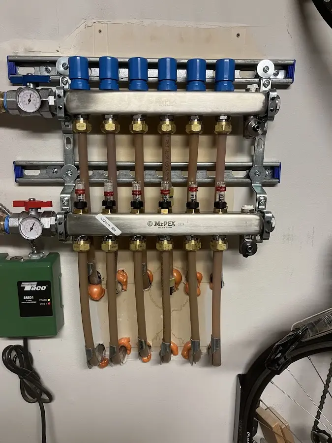 Plumber performing Gas Leak Detection at a residential property in Newton